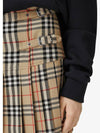 Vintage Check Wool Kilt pleated skirt Archive Beige - BURBERRY - BALAAN 4