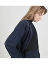 Essential Round Cardigan Zip Up Navy - CHANCE'S NOI - BALAAN 7