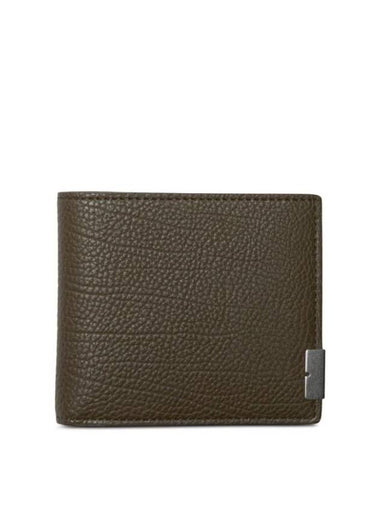 B Cut Bifold Leather Half Wallet Military - BURBERRY - BALAAN 1