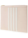 Diagonal Medium Document Case Clutch Bag Light Pink - THOM BROWNE - BALAAN 3