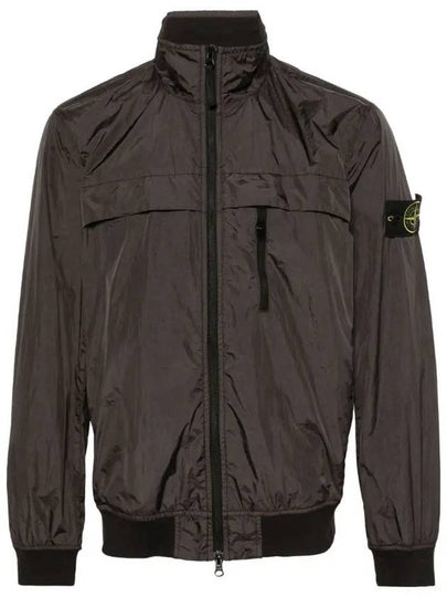 Compass Badge Pleated Windbreaker Grey - STONE ISLAND - BALAAN 2