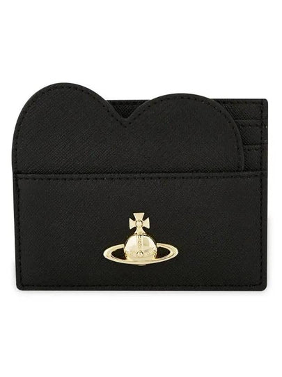 Logo Plaque Heart Card Wallet Black - VIVIENNE WESTWOOD - BALAAN 2