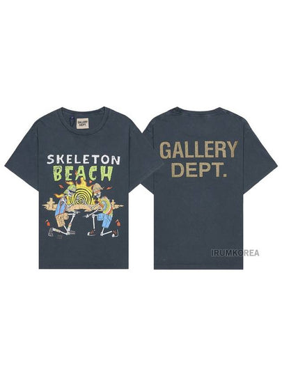 Skeleton Beach Short Sleeve T-Shirt Vintage Black - GALLERY DEPT. - BALAAN 2