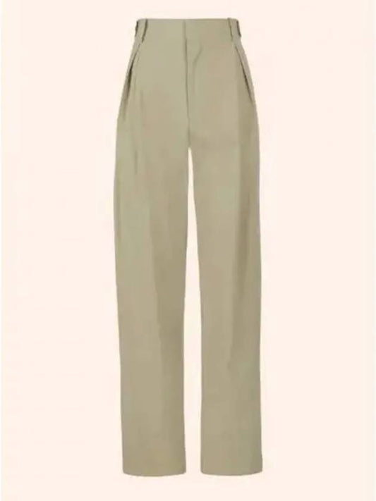 Cotton Straight Pants Beige - BOTTEGA VENETA - BALAAN 2