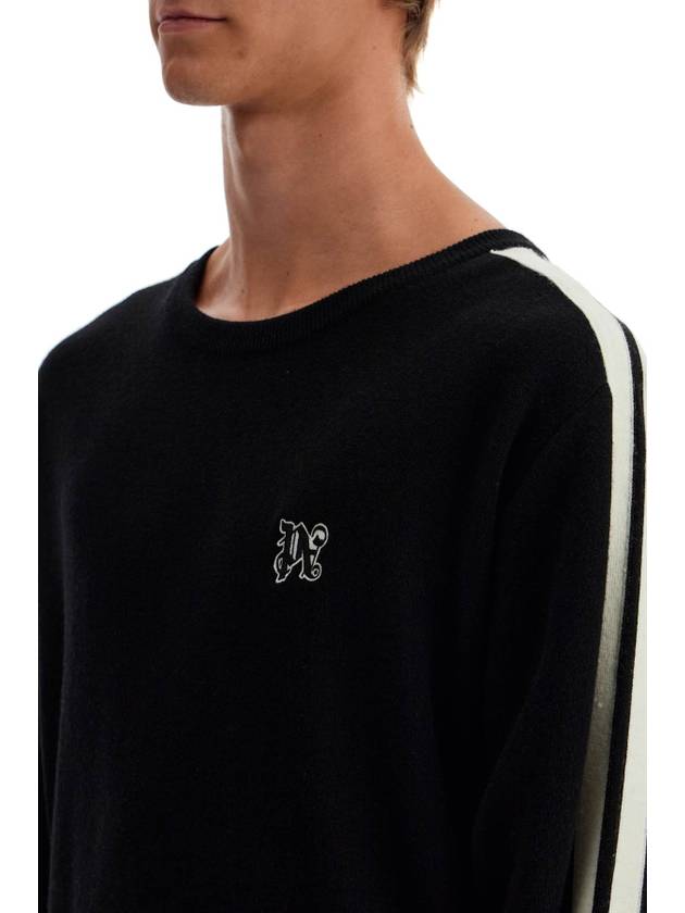 Palm Angels Monogram Track Sweatshirt Black - PALM ANGELS - BALAAN 5