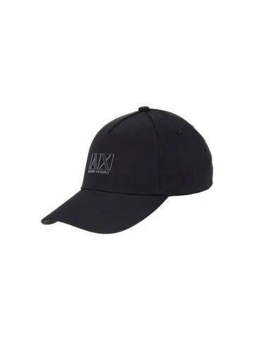 Men s Front Square Logo Ball Cap Black 271796 - ARMANI EXCHANGE - BALAAN 1