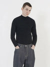 Essential Wool Half Neck Knit Black - CHANCE'S NOI - BALAAN 3