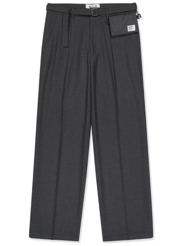 Men's Stella Sacoche Wide Pants Charcoal - ASTLAY - BALAAN 1