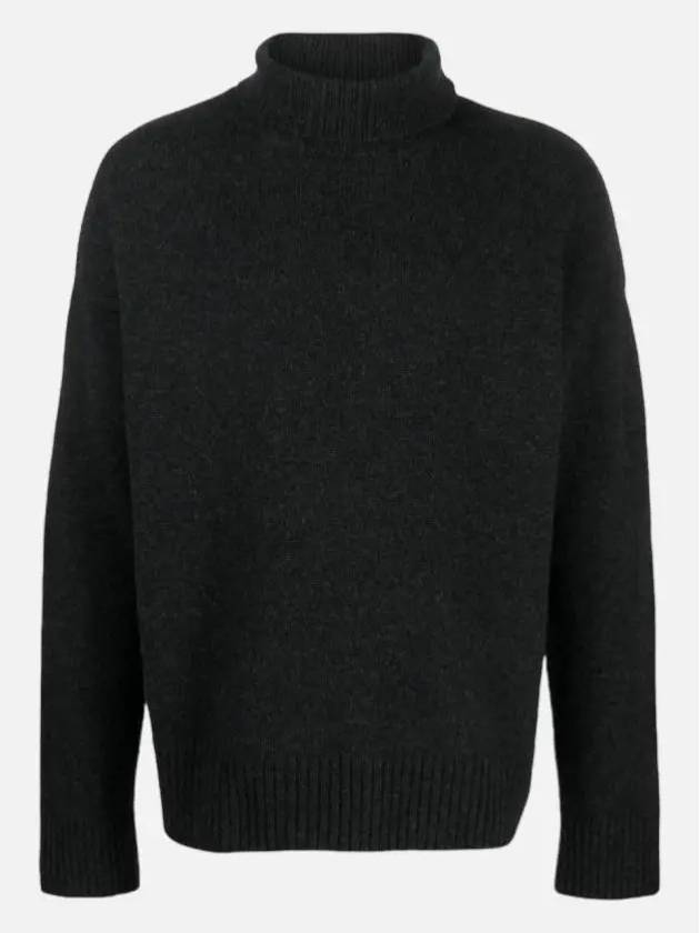 Wool Turtleneck Grey - AMI - BALAAN 4