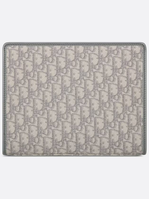 Medium 30 Montene Pouch Grey Oblique Jacquard - DIOR - BALAAN 4