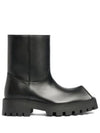 Rhino Leather Ankle Boots Black - BALENCIAGA - BALAAN 2