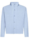 Pleated Jacket Blue - ISSEY MIYAKE - BALAAN 3