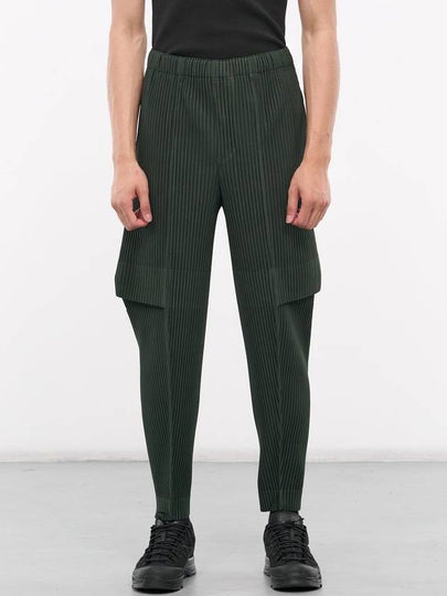 Pleated Cargo Track Pants Green - ISSEY MIYAKE - BALAAN 2