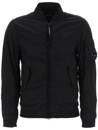 Nycra R Bomber Jacket Black - CP COMPANY - BALAAN 1