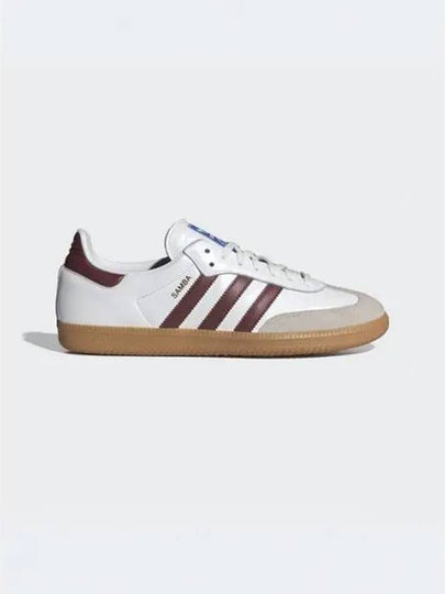 Samba OG Leather Low Top Sneakers Cloud White - ADIDAS - BALAAN 2