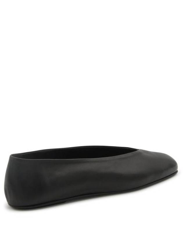 Eva Leather Flat Shoes Black - THE ROW - BALAAN 3