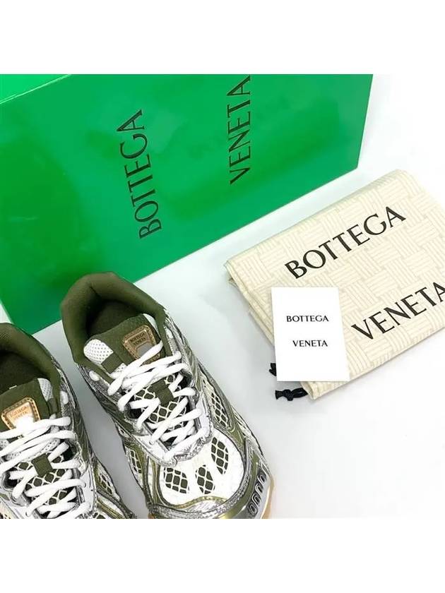 Orbit Mesh Rubber Low Top Sneakers Green - BOTTEGA VENETA - BALAAN 11