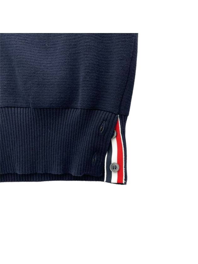 4 Bar Stripe Classic Wool Knit Top Navy - THOM BROWNE - BALAAN 6