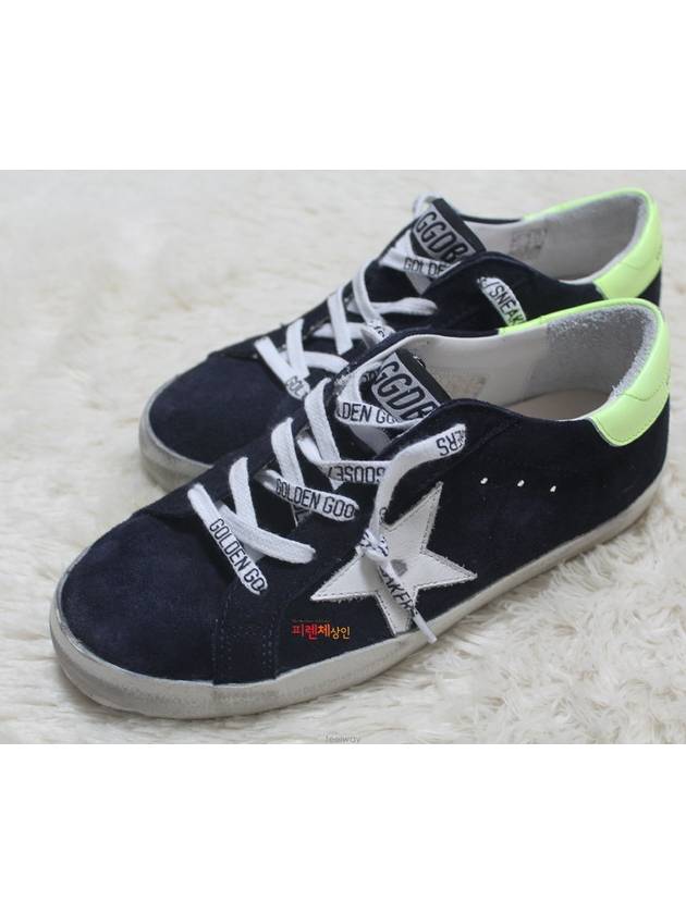 Size 190 205 Kids Dark Navy Neon Yellow Superstar Low - GOLDEN GOOSE - BALAAN 7