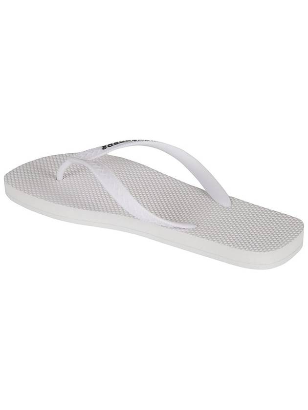 Logo Flip Flop White - DSQUARED2 - BALAAN 6