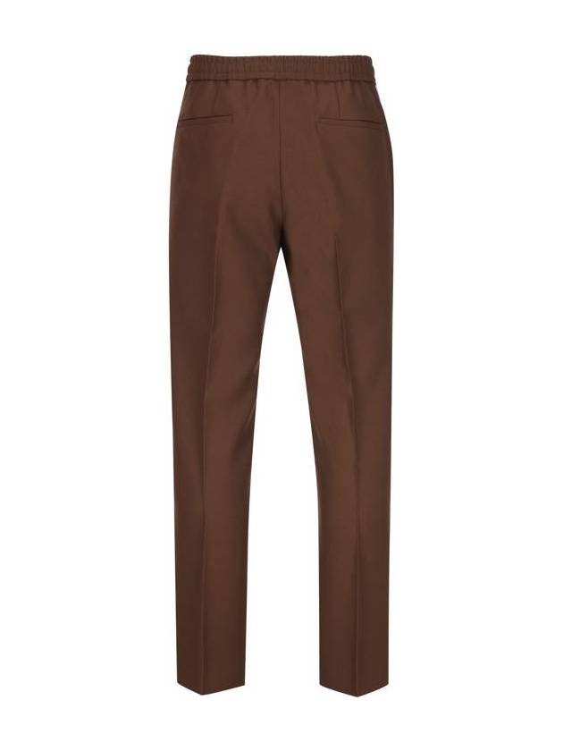 Fluid Drill Straight Pants Brown - GUCCI - BALAAN 3