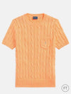 Women's Embroidered Pony Pocket Knit Top Orange - POLO RALPH LAUREN - BALAAN 2