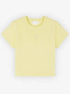 Baby Fox Patch Baby Short Sleeve T-Shirt Chalk Yellow - MAISON KITSUNE - BALAAN 2