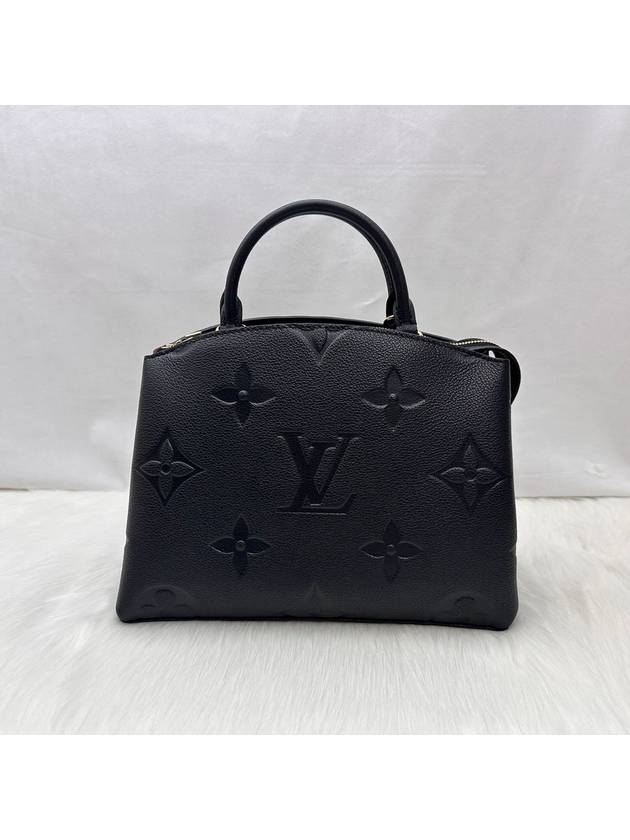 Petit Palais Monogram Empreinte Tote Bag Black - LOUIS VUITTON - BALAAN 2