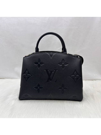 Petit Palais Monogram Empreinte Tote Bag Black - LOUIS VUITTON - BALAAN 2