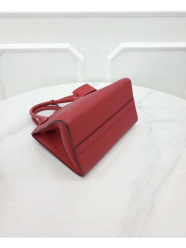 Monochrome Saffiano Tote Shoulder Bag Red 1BA156 - PRADA - BALAAN 4