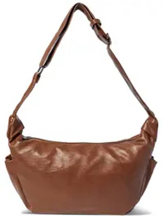 Eco Leather Hobo Cross Bag Brown - THE GREEN LAB - BALAAN 1