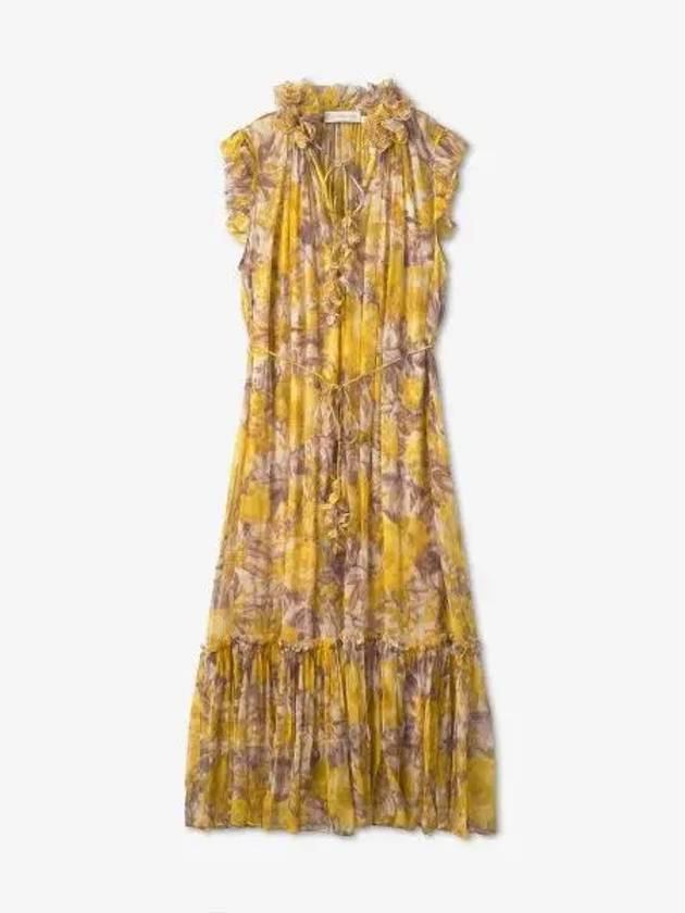 Women's Floral Long Dress Yellow - ZIMMERMANN - BALAAN 2