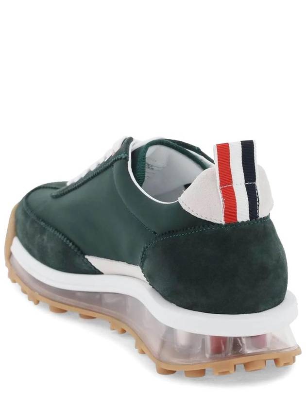 Clear Sole Tech Runner Low Top Sneakers Green - THOM BROWNE - BALAAN 3