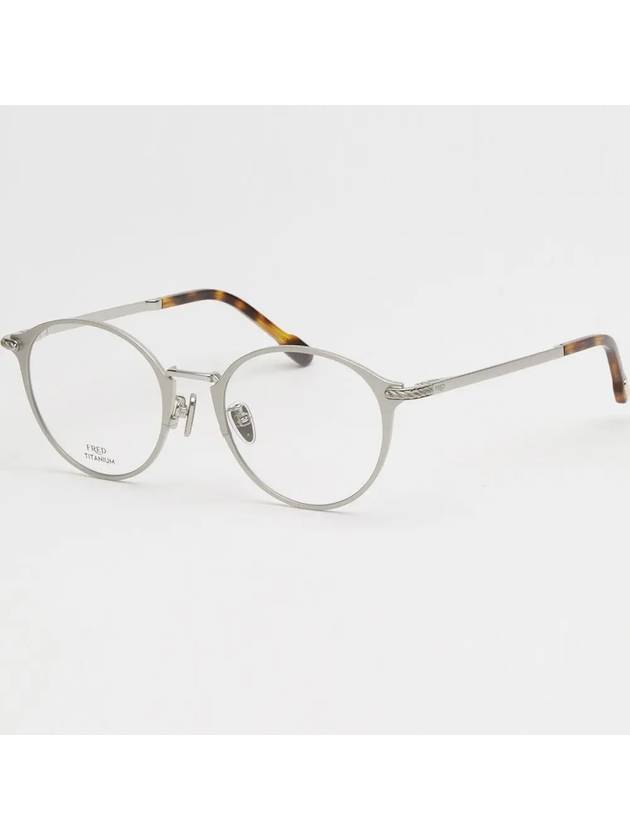 Glasses Frame FG50022U 016 Round Titanium Silver - FRED - BALAAN 2