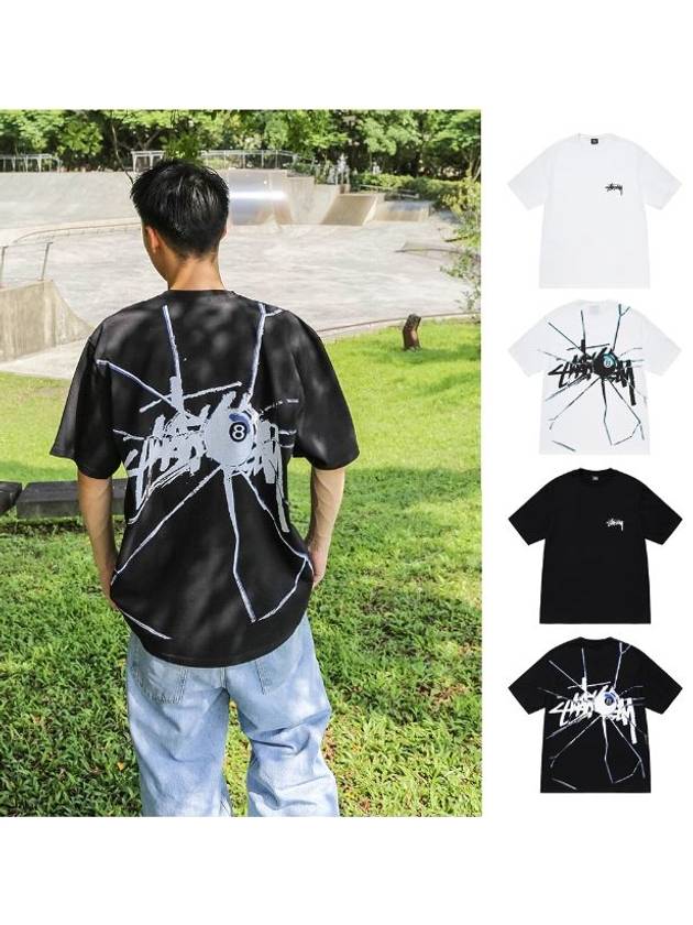 Shattered T Shirt Black Men - STUSSY - BALAAN 5