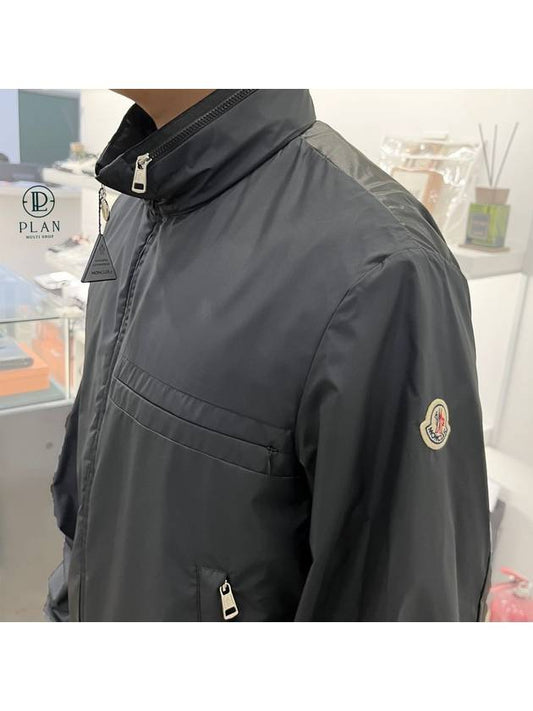 Amane Logo Patch Hooded Jacket Black - MONCLER - BALAAN 2