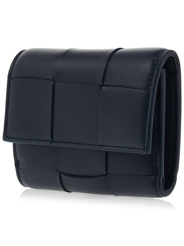 Intrecciato Tri-Fold Zip Half Wallet Space - BOTTEGA VENETA - BALAAN 3