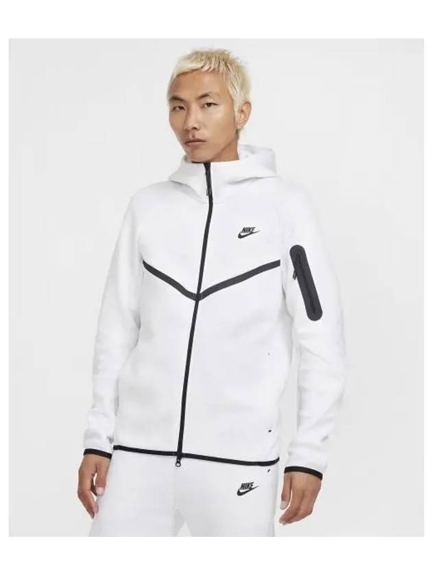 Tech Fleece Zip Up Hoodie Birch Header - NIKE - BALAAN 2