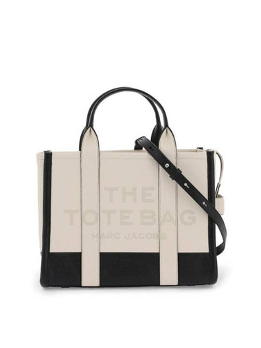 Logo Medium Leather Tote Bag Cream - MARC JACOBS - BALAAN 1