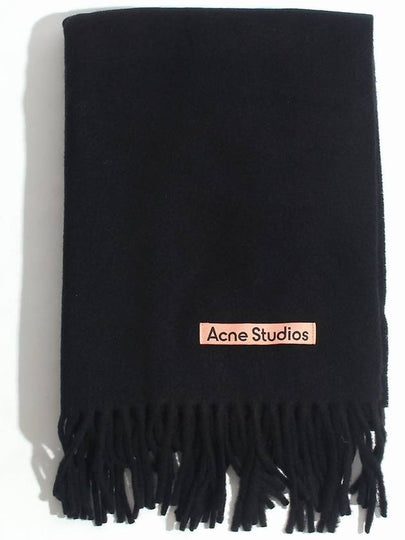 Wool Fringe Scarf Black - ACNE STUDIOS - BALAAN 2