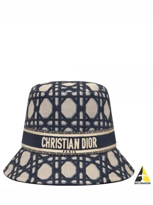 D-Bobby Macrocannage Small Brim Bucket Hat Blue Beige - DIOR - BALAAN 2