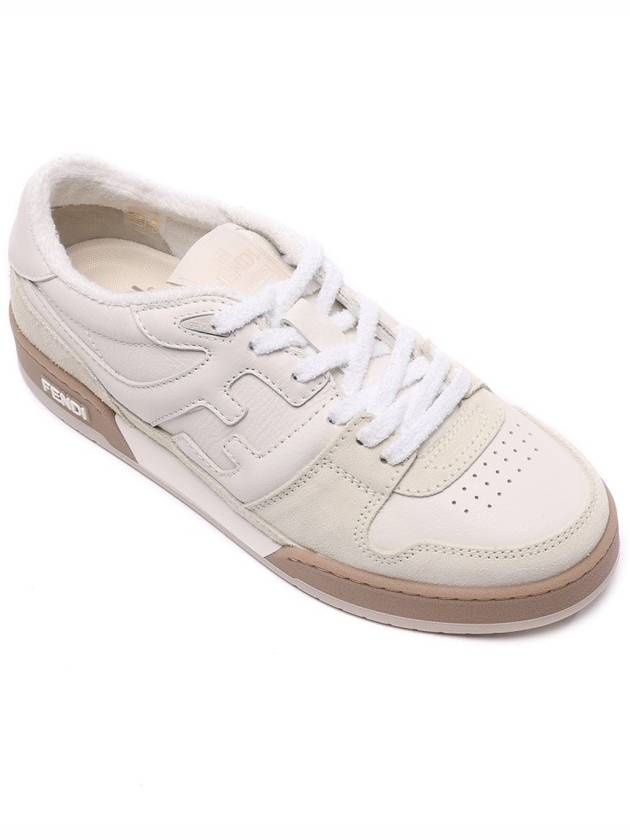 Match FF Logo Low Top Sneakers White - FENDI - BALAAN 4