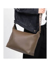 Cubi Smooth Calfskin Jacquard Cross Bag Brown - LOEWE - BALAAN 1