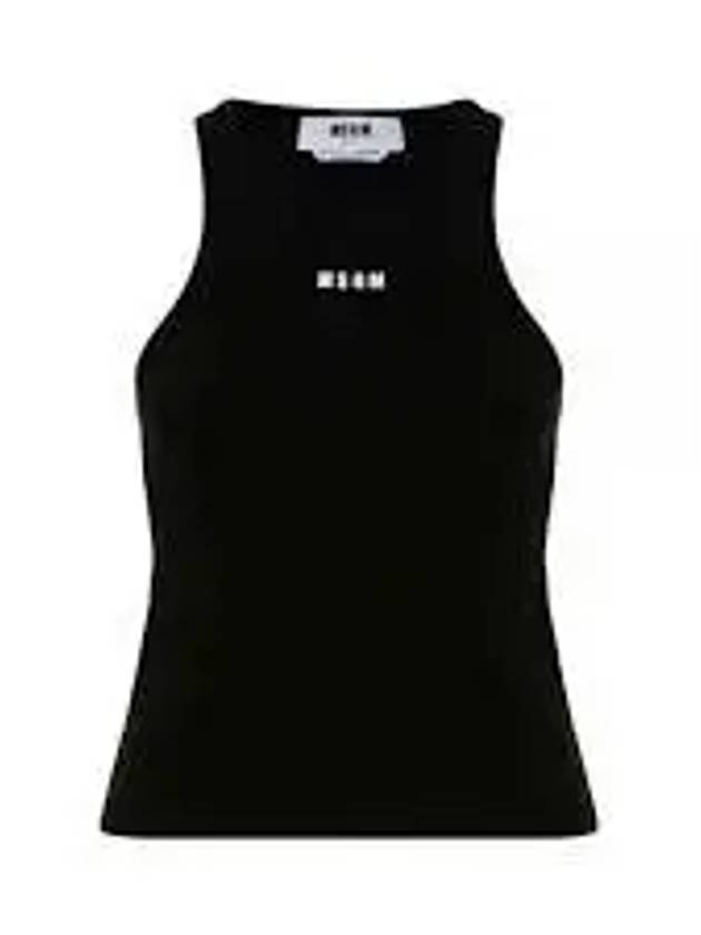 Embroidered Logo Sleeveless Black - MSGM - BALAAN 2