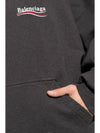 Hooded Sweatshirt 739024TKVI9 1662 Gray - BALENCIAGA - BALAAN 4