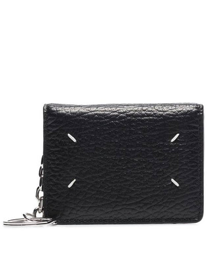 4 Stitch Keyring Card Wallet Black - MAISON MARGIELA - BALAAN 2