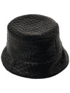 Intrecciato Leather Bucket Hat Black - BOTTEGA VENETA - BALAAN 4