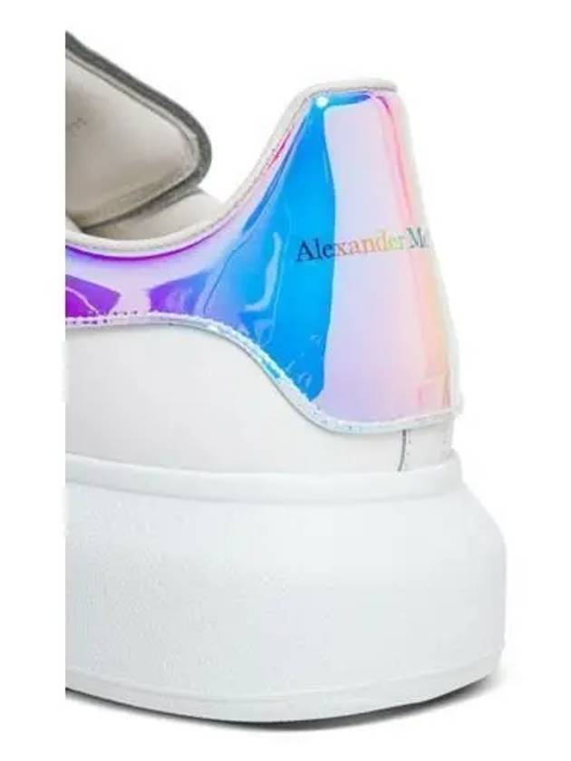 Oversized Smooth Calf Leather Sneakers White Shock Pink - ALEXANDER MCQUEEN - BALAAN 5