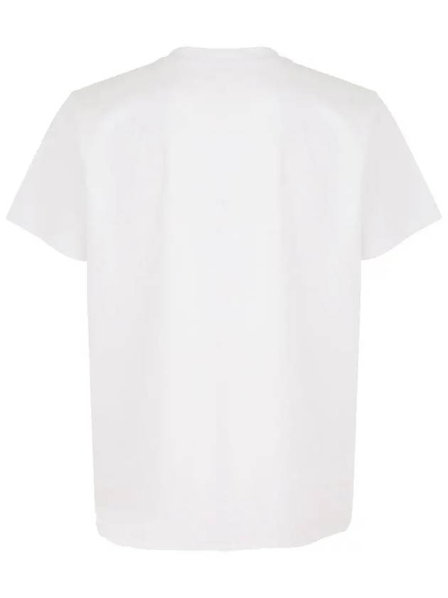 Zafferh Logo Print Short Sleeve T-Shirt White - ISABEL MARANT - BALAAN 4