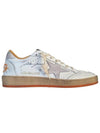 Ball Star Wishes Leather Low Top Sneakers Orange - GOLDEN GOOSE - BALAAN 2